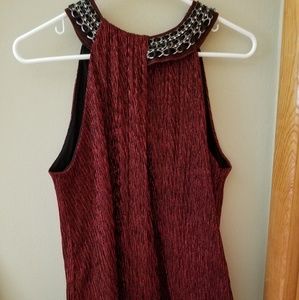 Shimmering sleeveless top